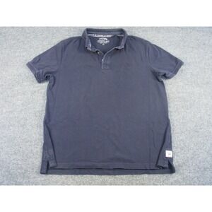 Fat Face Mens Blue Short Sleeve Organic Cotton Pique Polo Shirt Size Large #2032